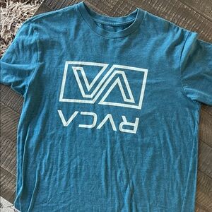 RVCA Teal Graphic Short Sleeve Tee Mens Medium